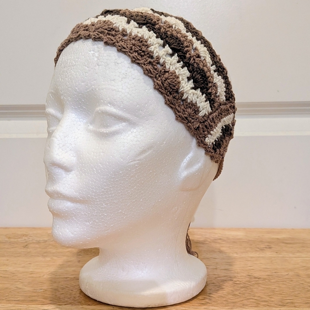 3/$30 NWOT Beckwoman Hand Crocheted Tie Back Tassel Hairband